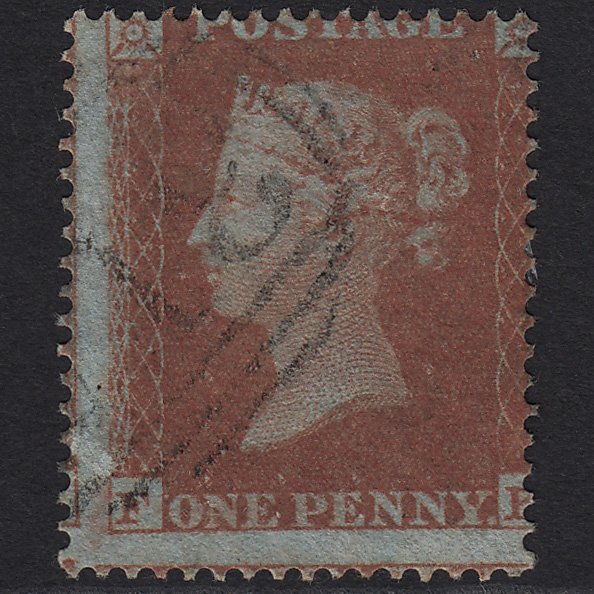 GB QV 1854 1d Red-brown (Plate 176) SG17-C1(1) FK FU Light Cancel