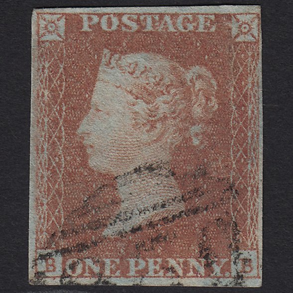 GB QV 1841 1d Red-brown (Plate 101) SG8-B1(1) BB FU 4 Margins