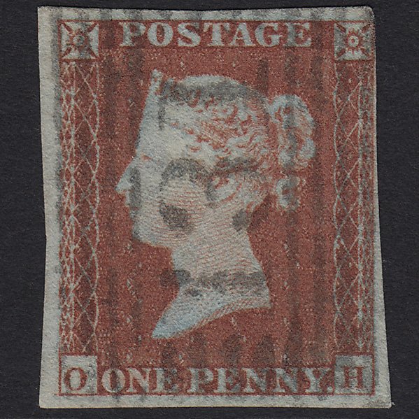 GB QV 1841 1d Red-brown (Plate 149) SG8-B2(1) OH FU Edinburgh 131 nr 4 Margins