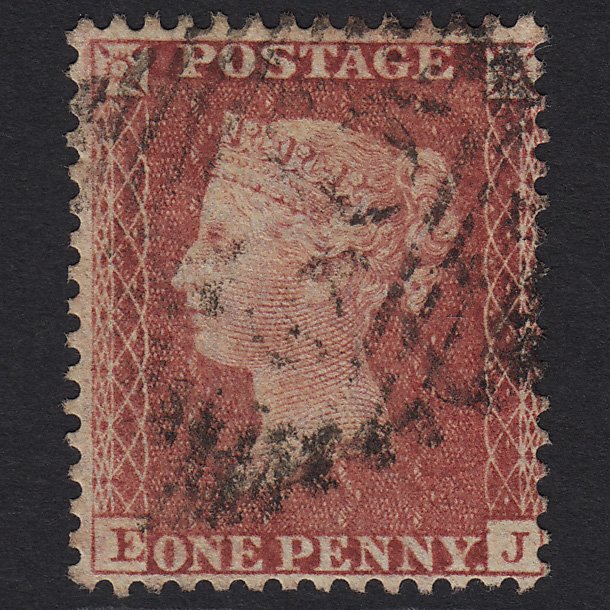 GB QV 1857 1d Rose-red (Plate 59) SG40-C10(1) EJ FU in Ireland