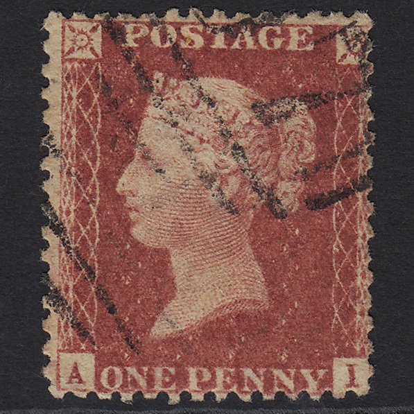 GB QV 1857 1d Rose-red SG40-C10(1) AI FU