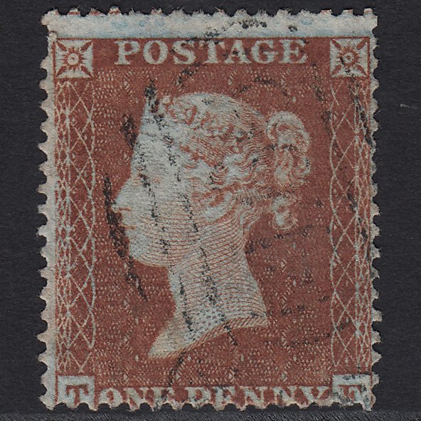 GB QV 1854 1d (Plate 169) SG17-C1(1) TF GU Liverpool 466 Spoon Missing Imprim