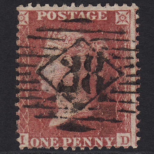 GB QV 1857 1d Rose-red (Plate 42) SG40-C10(1) ID GU London IS 28