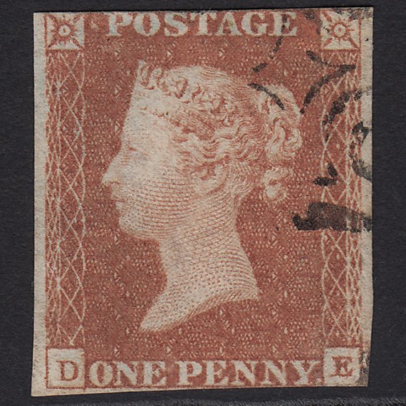 GB QV 1841 1d Red-brown (Plate 19) SG8-B1(1) DE GU Maltese X