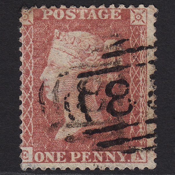 GB QV 1857 1d Rose-red (Plate 27) SG40-C10(1) EA GU