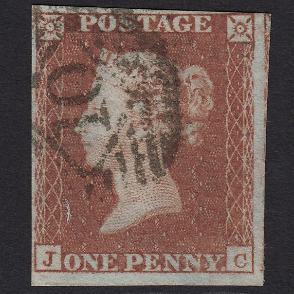 GB QV 1841 1d Red-brown (Plate 89) SG8-B1(1) JC FU London IS 10 4 Margins