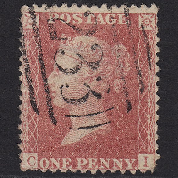GB QV 1857 1d Rose-red (Plate 48) SG40-C10(1) CI GU Darlington 233