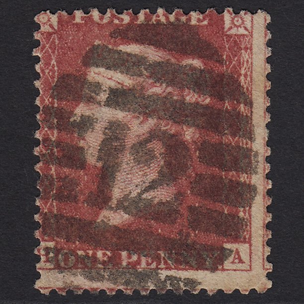 GB QV 1857 1d Rose-red (Plate 67) SG40-C10(1) HA GU London No.12