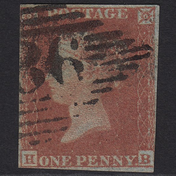 GB QV 1841 1d Red-brown (Plate 138) SG8-B2(1) HB GU Dublin 186 nr 4M Imperf
