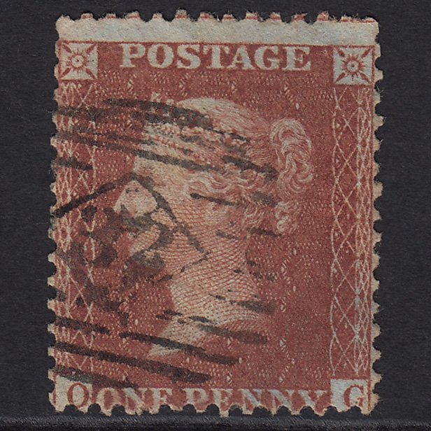 GB QV 1856 1d Red-brown (Plate 31) SG29-C8(1) OG GU London IS 32 Misperf