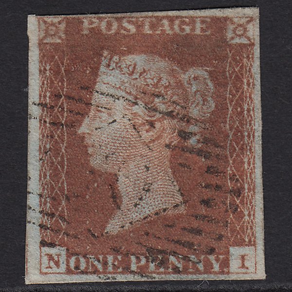 GB QV 1841 1d Red-brown (Plate 58) SG8-B1(1) NI FU London IS Cancel