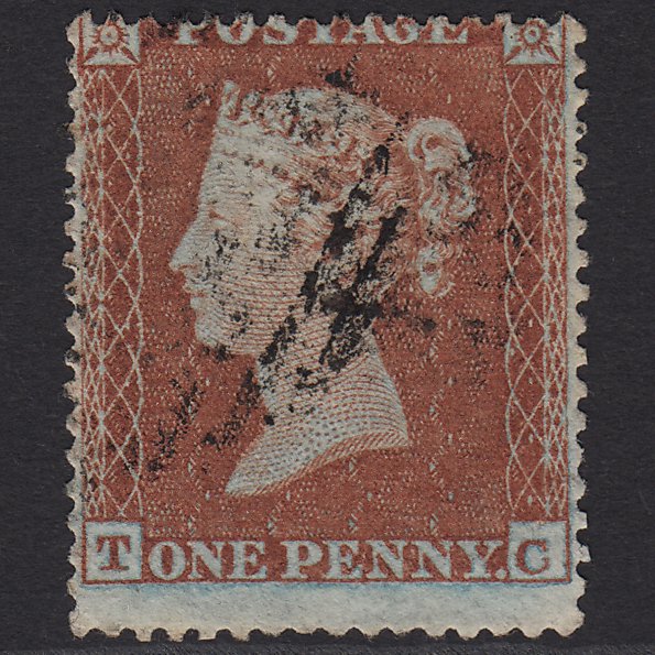 GB QV 1854 1d (Plate 191) SG17-C1(1) TC FU Missing Imprimatur Light Cancel