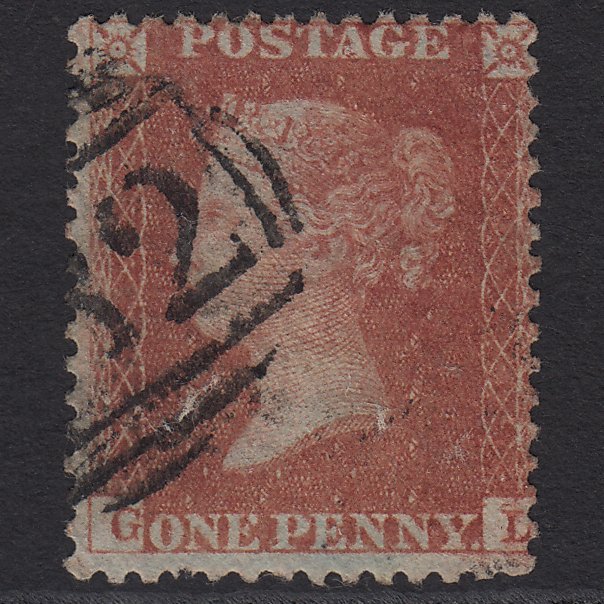 GB QV 1856 1d Red-brown (Plate 31) SG29-C8(1) GL GU