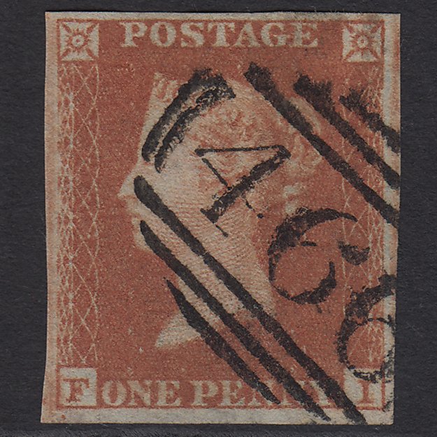 GB QV 1841 1d (Plate 132) SG8-B2(1) FI FU 4M Imperf Liverpool 466