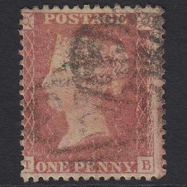 GB QV 1857 1d Pale Rose (Plate 67) SG39-C10(3) TB GU