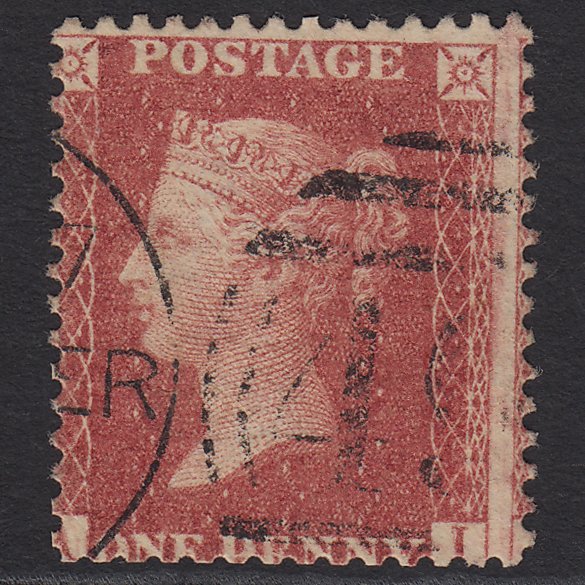 GB QV 1857 1d SG40-C10(1) AI GU Missing Imprimatur Manchester 498