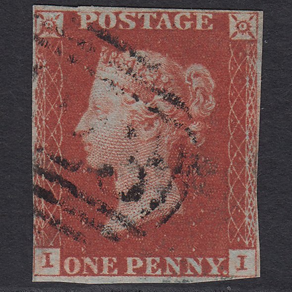 GB QV 1841 1d Red-brown (Plate 60) SG8-B1(1) II FU nr 4 Margins