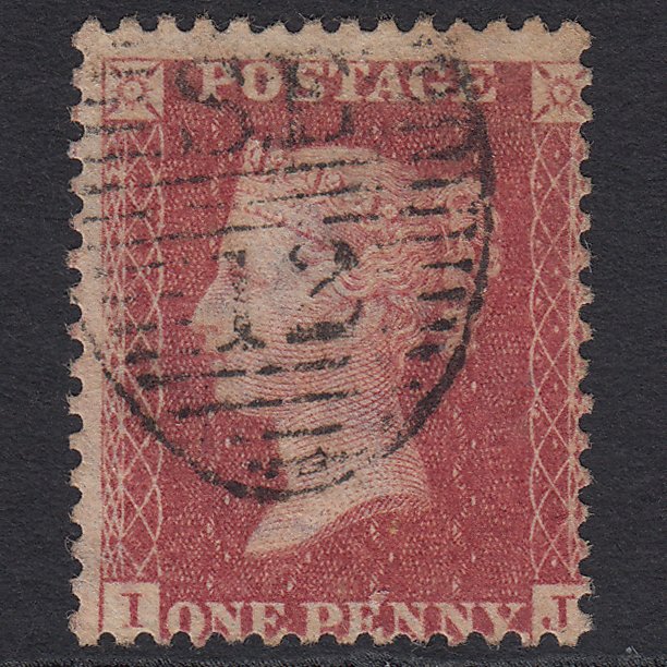 GB QV 1863 1d (Plate 50) SG42-C12(1) IJ FU Missing Imprimatur London D&S SE12
