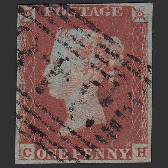 GB QV 1841 1d Red-brown (Plate 84) SG8-B1(1) CH FU 4M Imperf Portobello 348