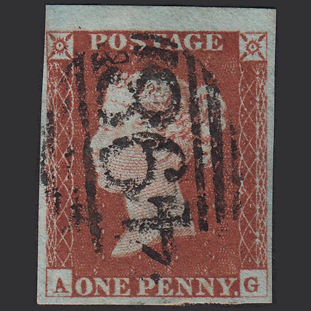 GB QV 1841 1d (Plate 66) SG8-B1(1) AG FU Missing Imprimatur 4M Manchester 498