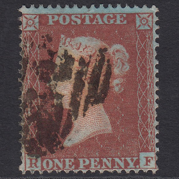 GB QV 1854 1d Red-brown (Plate 180) SG17-C1(1) RF FU