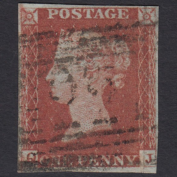 GB QV 1841 1d Red-brown (Plate 82) SG8-B1(1) QJ GU 4 Margins Leith 221