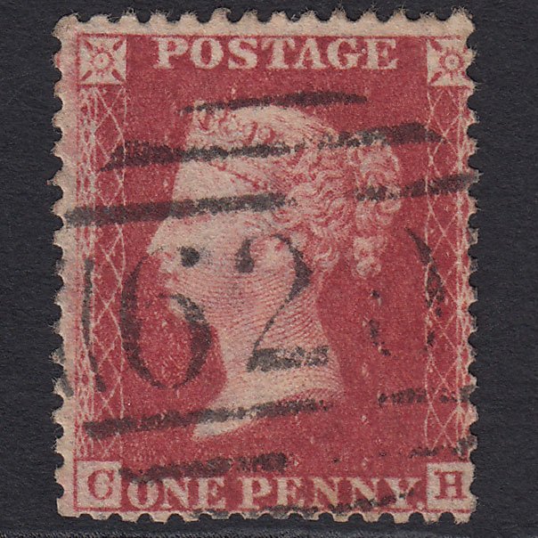 GB QV 1857 1d Rose-red (Plate 60) SG40-C10(1) CH GU