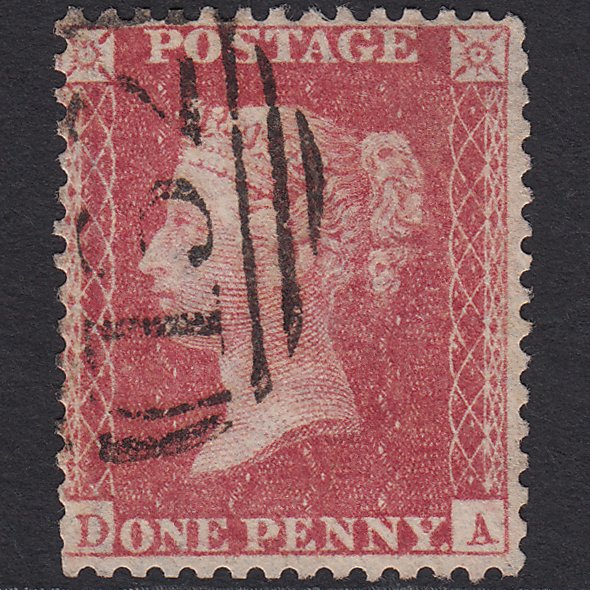 GB QV 1857 1d Rose-red (Plate 36) SG40-C10(1) DA FU Brighton 132