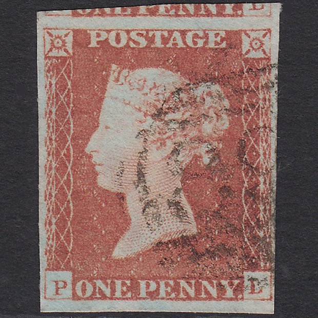 GB QV 1841 1d Red-brown (Plate 68) SG8-B1(1) PL FU 4 Margins