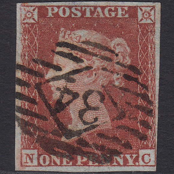 GB QV 1841 1d Deep Red-brown (Plate 150) SG10-B2(1) NC GU 4M London IS 34