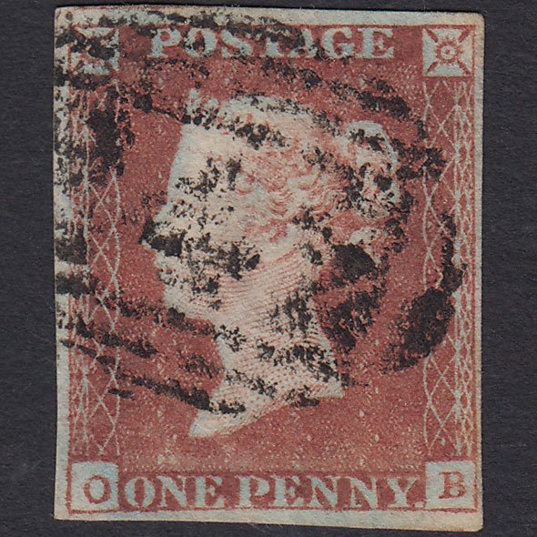 GB QV 1841 1d Pale Red-brown (Plate 76) SG9-B1(3) Ivory Head OB GU 4M