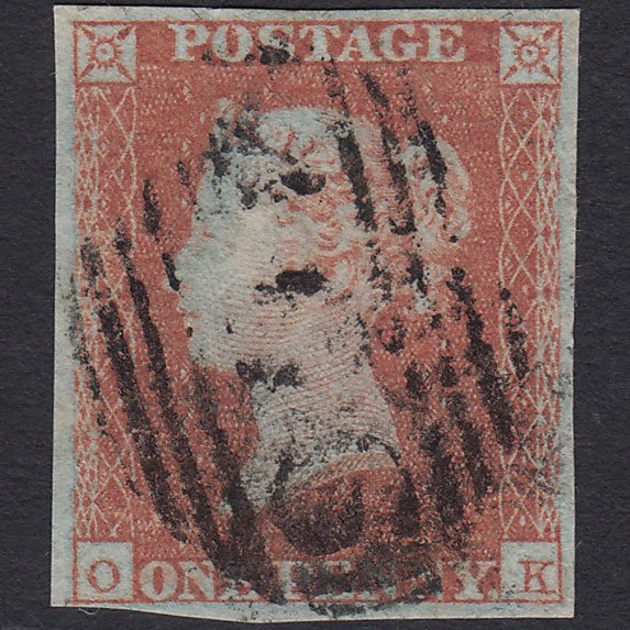 GB QV 1841 1d Red-brown (Plate 111) SG8-B1(1) OK GU 4 Margins Liverpool 466