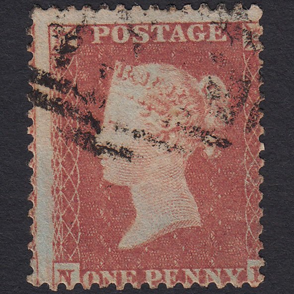 GB QV 1855 1d Red-brown (Plate 194) SG22-C2(1) NK FU Misperf