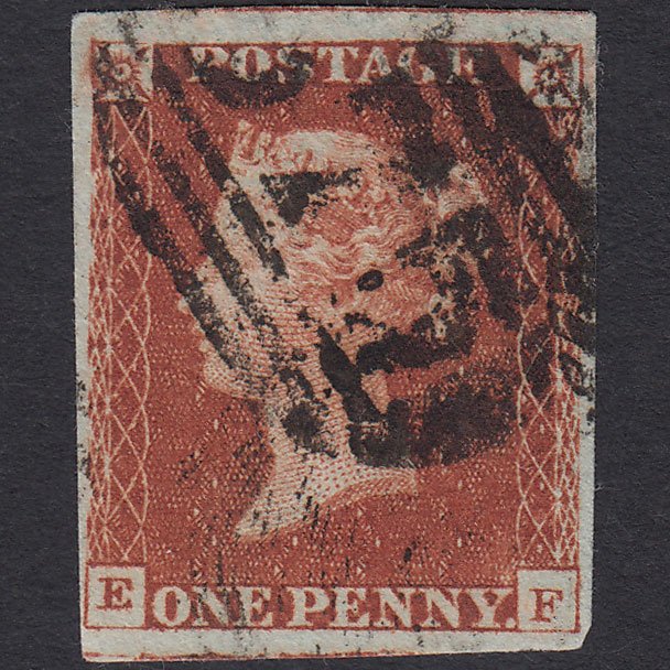 GB QV 1841 1d Red-brown (Plate 67) SG8-B1(1) EF GU 4 Margins