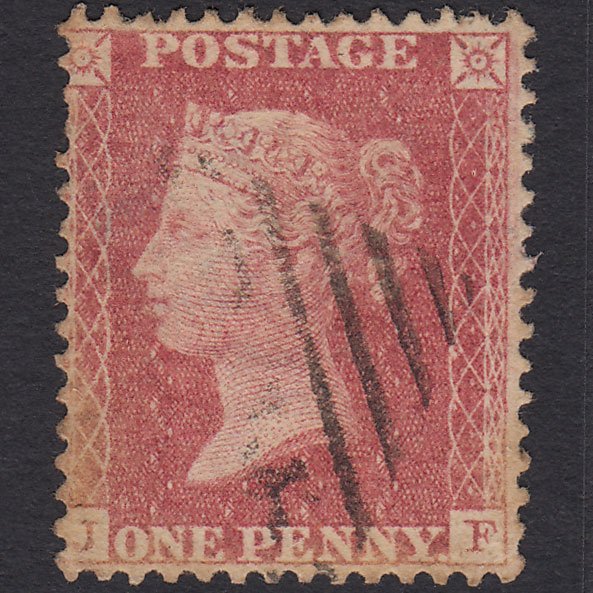 GB QV 1857 1d Rose-red (Plate 36) SG40-C10(1) JF GU Ireland Light Cancel
