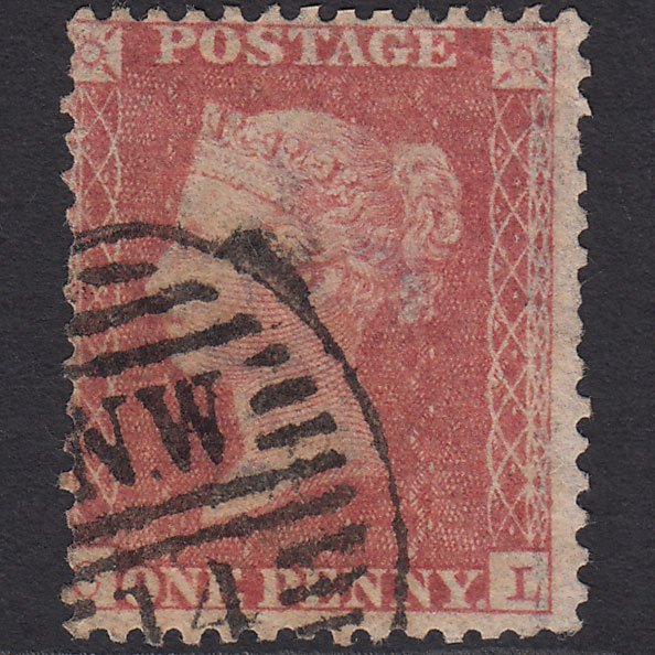 GB QV 1857 1d Pale Rose (Plate 44) SG39-C10(3) CL GU London D&S NW14