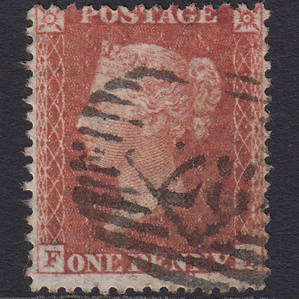 GB QV 1856 1d Red-brown (Plate 35) SG29-C8(1) FL GU London IS 28