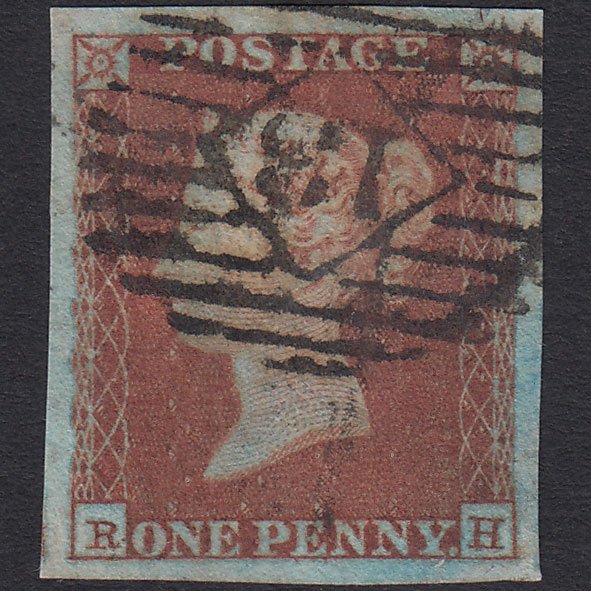 GB QV 1841 1d (Plate 105) SG8-B1(1) RH FU 4 Huge Margins London IS 13