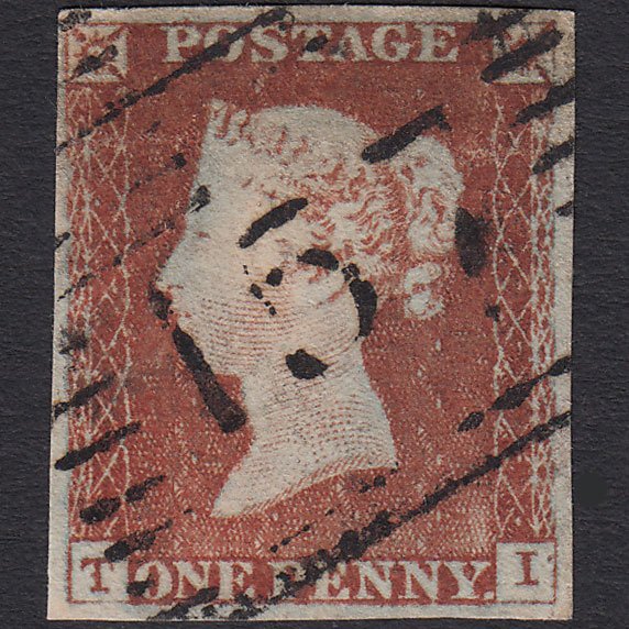 GB QV 1841 1d (Plate 48) SG8-B1(1) Constant Variety TI GU 4M Gatehouse 157