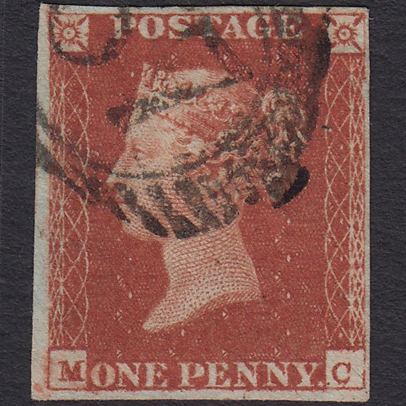GB QV 1841 1d Red-brown (Plate 66) SG8-B1(1) MC GU 4 Margins