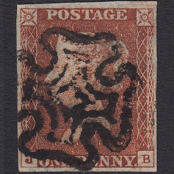 GB QV 1841 1d Deep Red-brown (Plate 18) SG10-B1(4) GUideline JB GU 4M MX