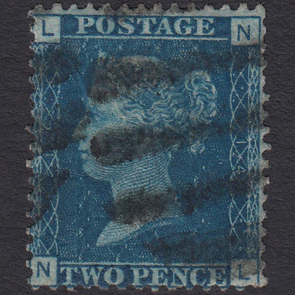 GB QV 1869 2d Blue (Plate 14) SG46-G3 NL FU Dumb Cancel