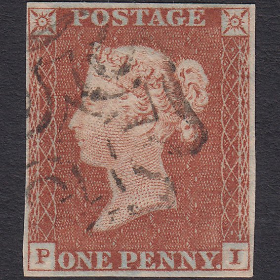 GB QV 1841 1d (Plate 29) SG8-B1(1) Ivory Head GUideline PI VFU 4M MX