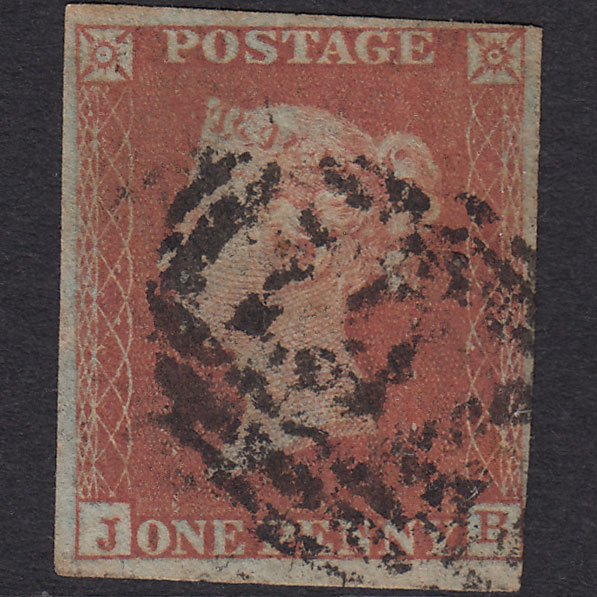 GB QV 1841 1d Red-brown (Plate 151) SG8-B2(1) JB GU nr 4 Margins