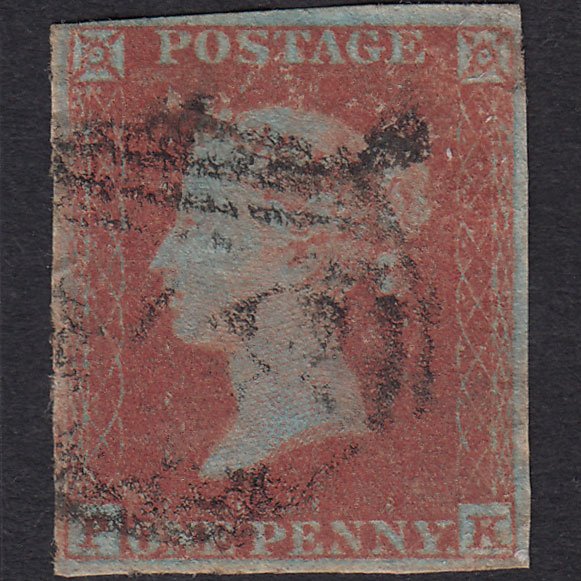 GB QV 1841 1d Red-brown (Plate 147) SG8-B2(1) PK GU 4 Margins