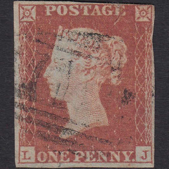 GB QV 1841 1d Red-brown (Plate 106) SG8-B1(1) LJ GU 4 Margins