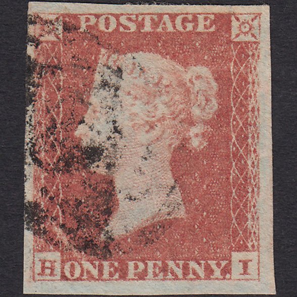 GB QV 1841 1d Red-brown (Plate 77) SG8-B1(1) HI GU 4 Good Margins