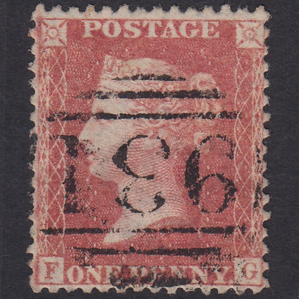 GB QV 1857 1d Pale Red Plate 47 SGC9(3) FG VFU Easingwold 931 Well Centred