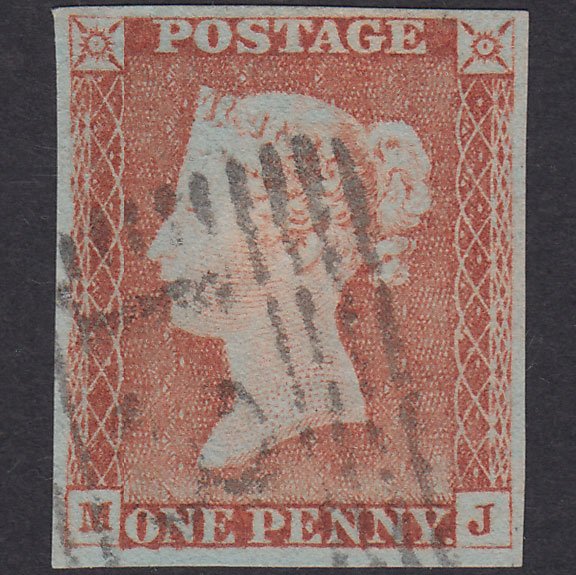 GB QV 1841 1d Pale Red-Brown Plate 60 SG9-B1(3) MJ VFU 4M Edinburgh 131