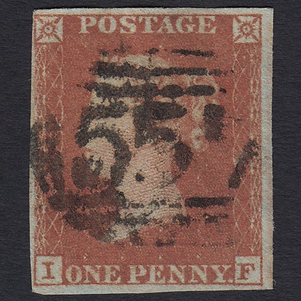 GB QV 1841 1d Red-brown (Plate 135) SG8-B2(1) IF FU Newmarket 557 4 Margins